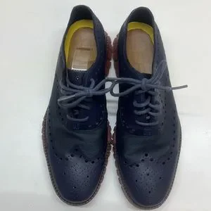 Cole Haan Navy ZEROGRAND Wingtip Oxford Leather & Canvas Eyelet Shoes Size 7 Cole Haan | Shoes | Cole Haan Navy Zerogrand Wingtip Oxford  main image 2